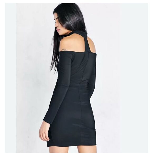 ASTR The Label Margaux Black Choker Mini Dress Women’s XS Bodycon - Picture 2 of 9